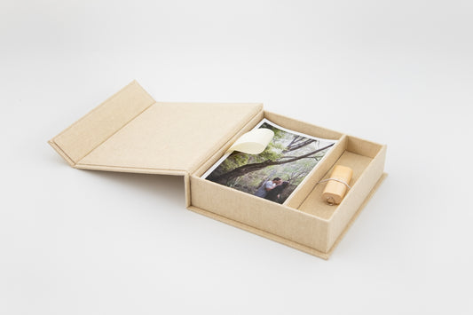 USB PRINT BOX | LINEN - ON SALE