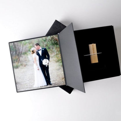 USB ADHESIVE ALBUM | 6x6" Assembled With Prints