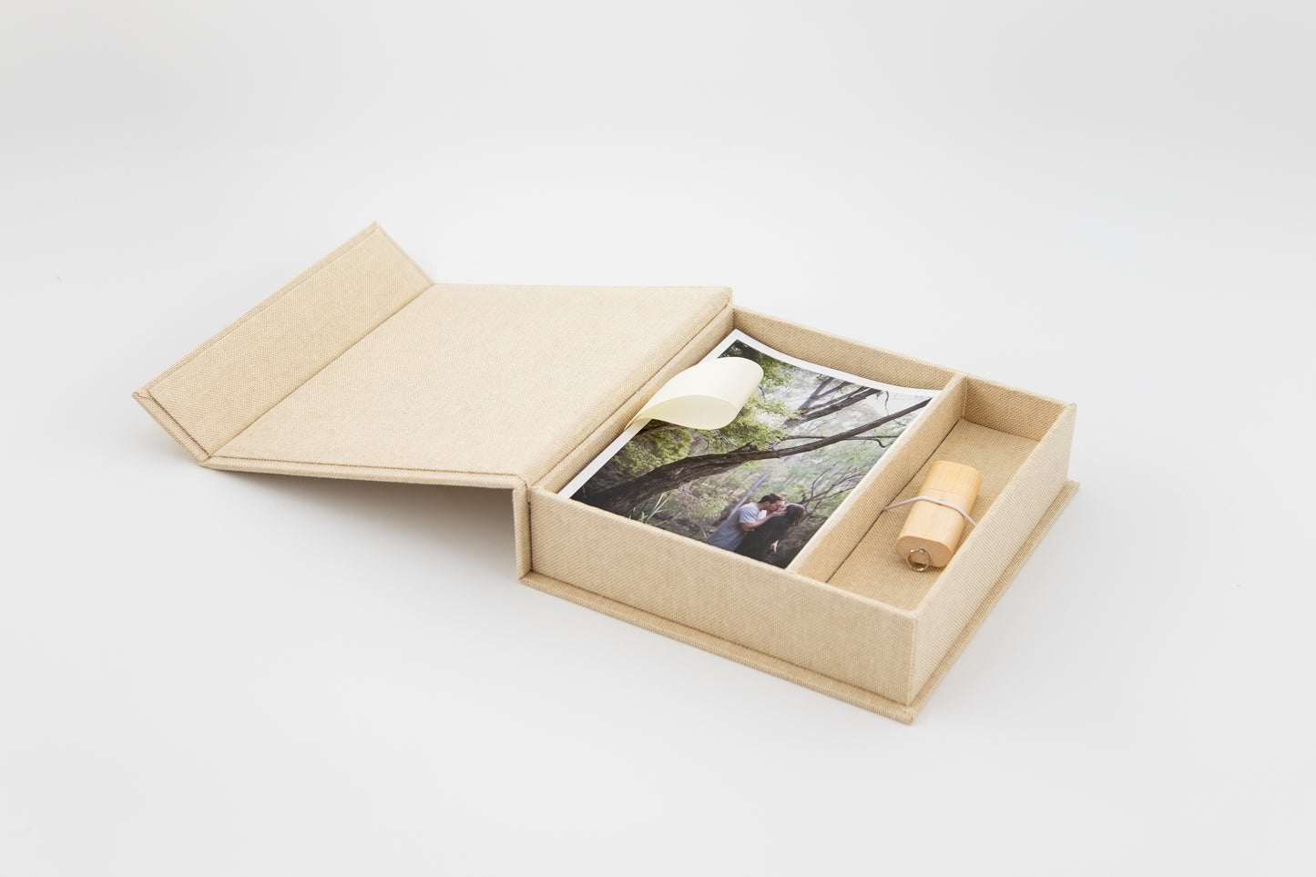 USB PRINT BOX | LINEN - ON SALE